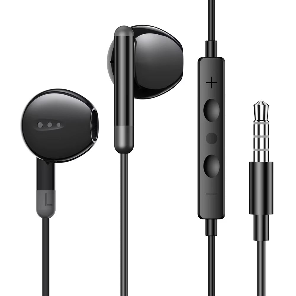 Earphones 3.5Mm In-Ear Wired Headphones Wired Control Sport Headset for Xiaomi Samsung Smartphone with Microphone