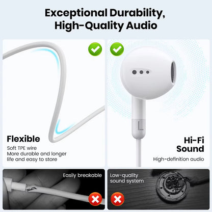 Earphones 3.5Mm In-Ear Wired Headphones Wired Control Sport Headset for Xiaomi Samsung Smartphone with Microphone
