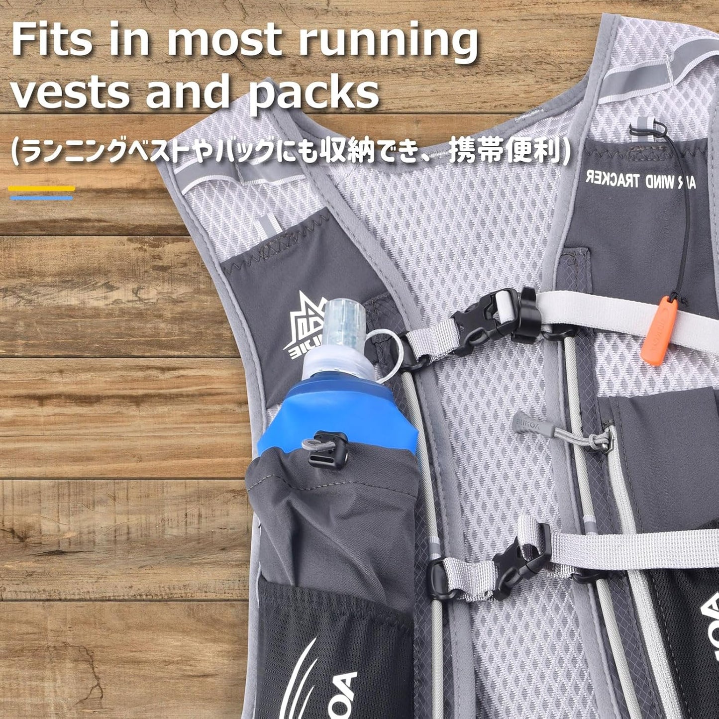 TPU Soft Flask Collapsible Water Bottle 250Ml 420Ml 450Ml 500Ml 610Ml 710Ml Folding Running Hydration Flask Handheld Squeeze for Sports Hiking Cycling Jogging Marathon