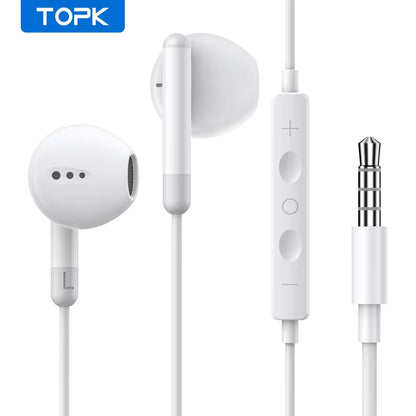 Earphones 3.5Mm In-Ear Wired Headphones Wired Control Sport Headset for Xiaomi Samsung Smartphone with Microphone
