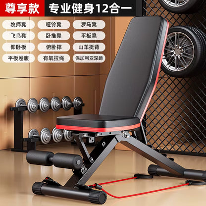 Dumbbell Stool, Bench Press, Sit-Up Aids, Home Fitness Chair, Multi-Functional Sports Chair