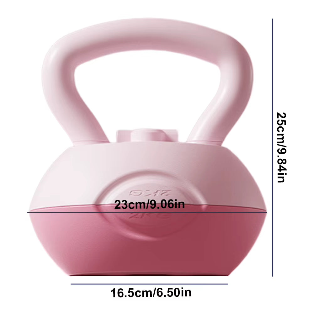 Water-Filled Kettlebell Soft Kettlebell Shock-Proof Kettlebell Weights anti Slip Grip Adjustable Weights for Home Gym Equipment
